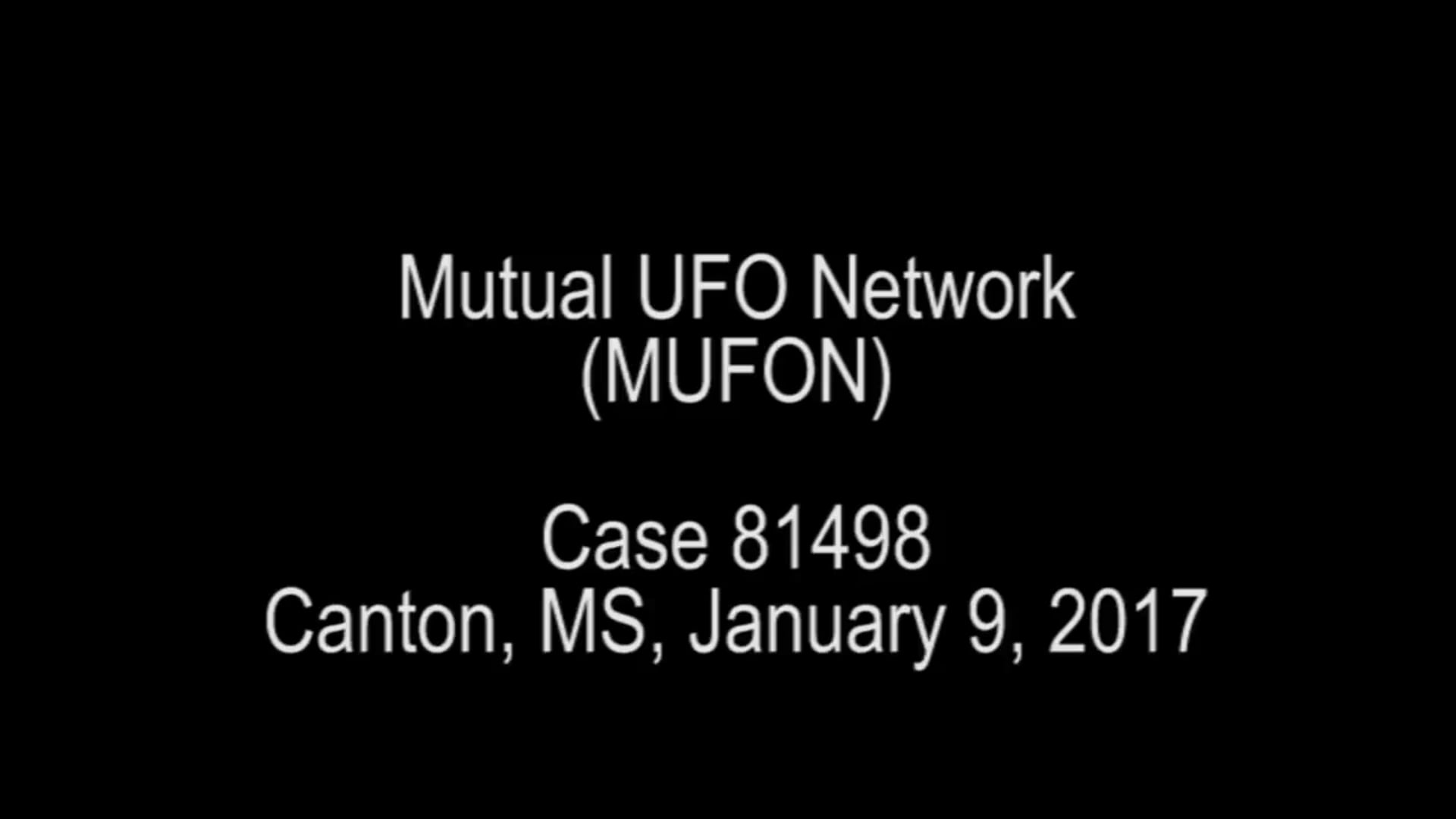 Case 81498 - Canton, MS - January 9, 2017